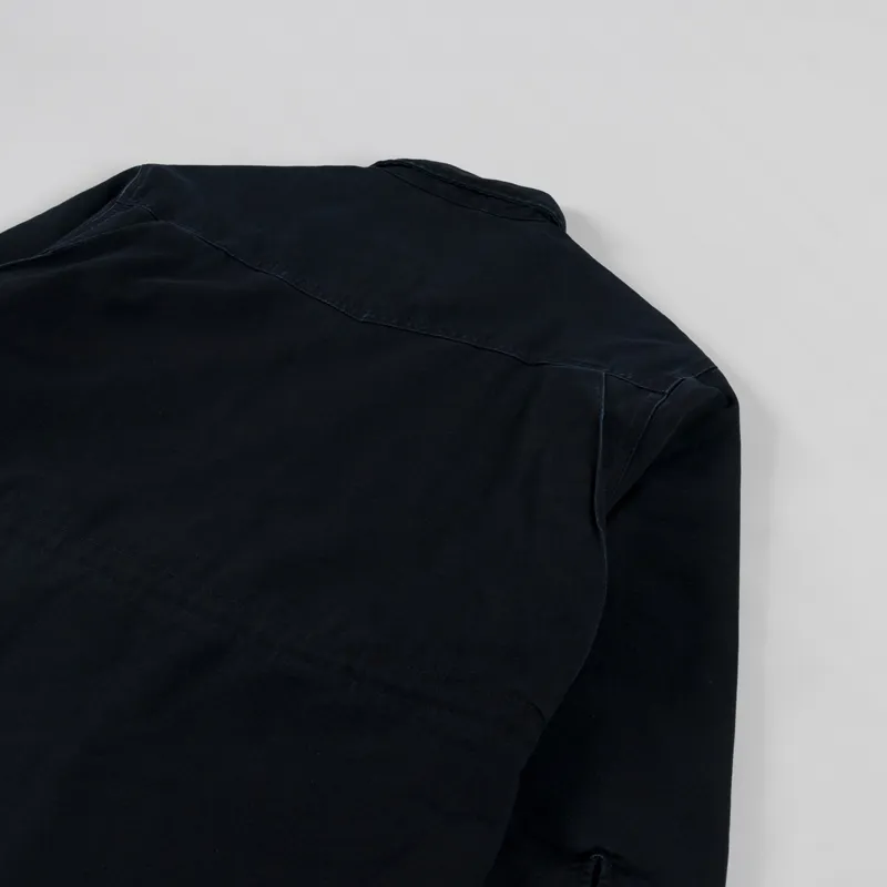 Carhartt WIP OG Santa Fe Coat Black Stone Dearborn Canvas-5