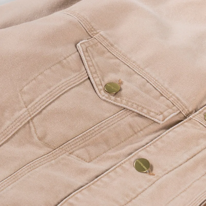 Carhartt WIP Dayton Trucker Jacket Dusty H Brown Tobacco-7