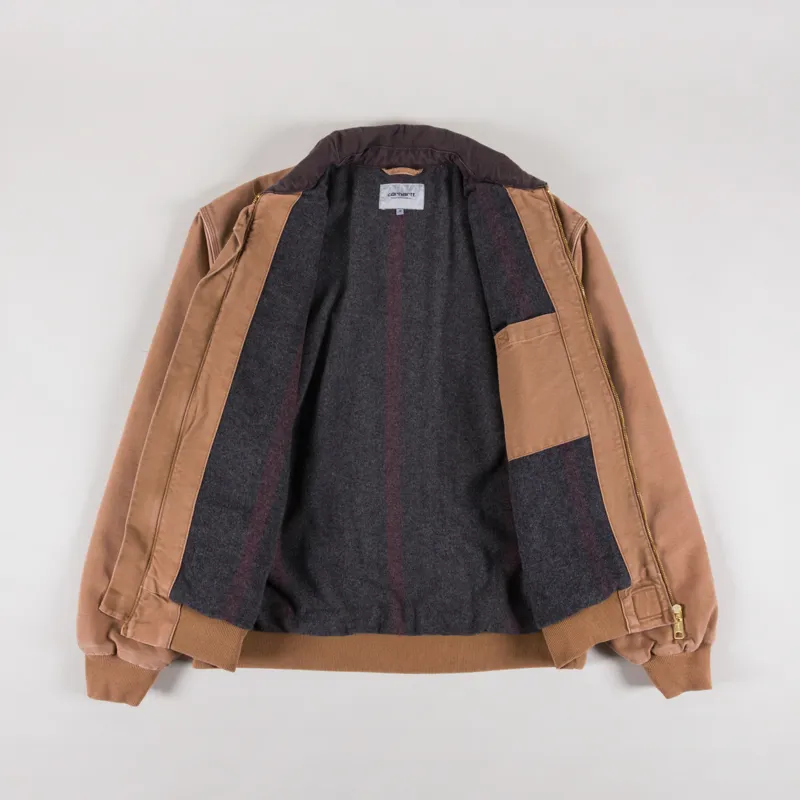 Carhartt WIP OG Santa Fe Jacket Hamilton Brown Tobacco Stone Canvas-1