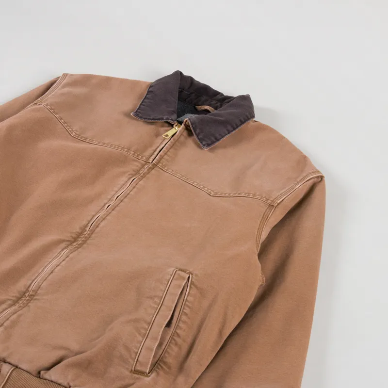 Carhartt WIP OG Santa Fe Jacket Hamilton Brown Tobacco Stone Canvas-3