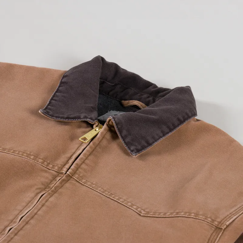 Carhartt WIP OG Santa Fe Jacket Hamilton Brown Tobacco Stone Canvas-5