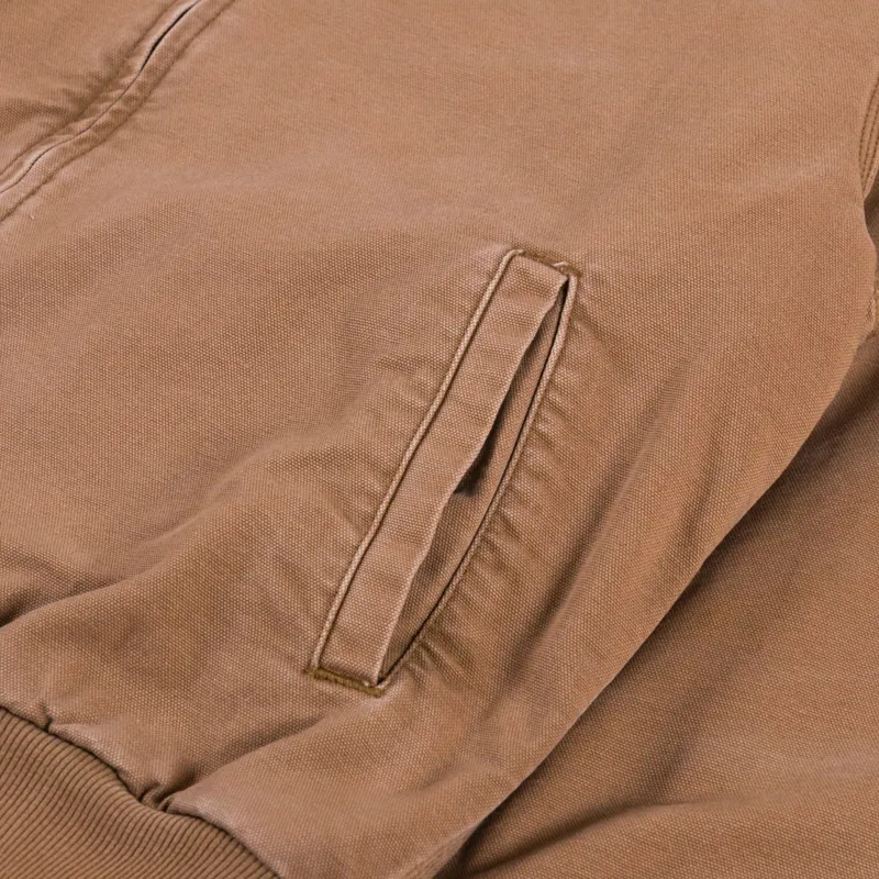 Carhartt WIP OG Santa Fe Jacket Hamilton Brown Tobacco Stone Canvas-6