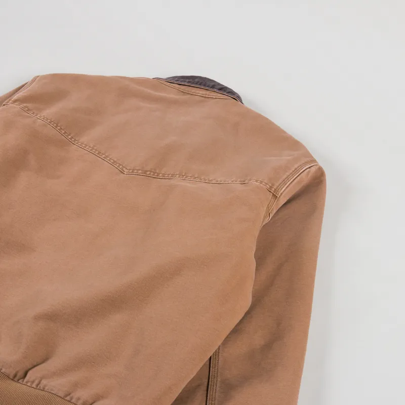 Carhartt WIP OG Santa Fe Jacket Hamilton Brown Tobacco Stone Canvas-4