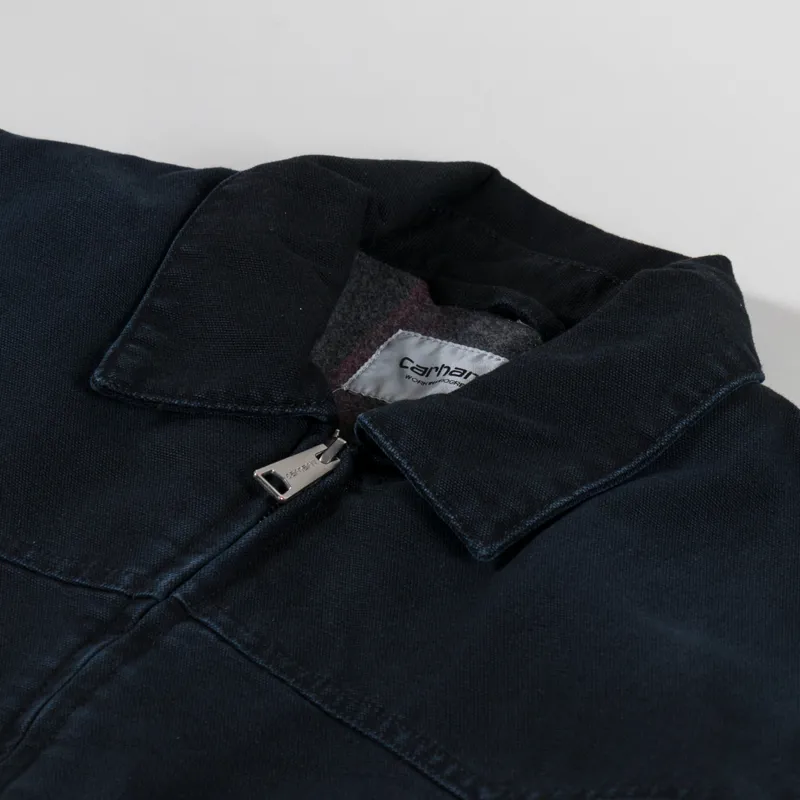 Carhartt WIP OG Santa Fe Jacket Black Stone Canvas-6