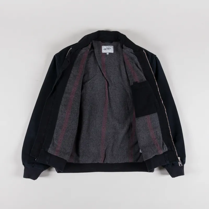 Carhartt WIP OG Santa Fe Jacket Black Stone Canvas-1