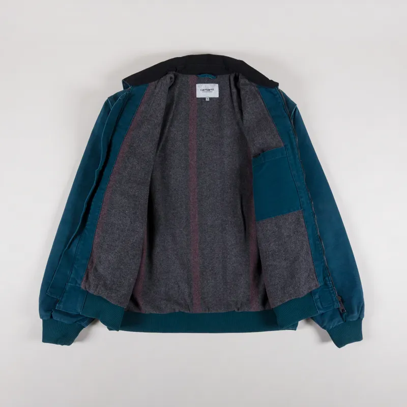 Carhartt WIP OG Santa Fe Jacket Deep Lagoon Black Stone Canvas-1