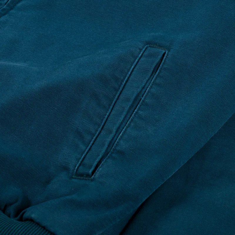 Carhartt WIP OG Santa Fe Jacket Deep Lagoon Black Stone Canvas-8