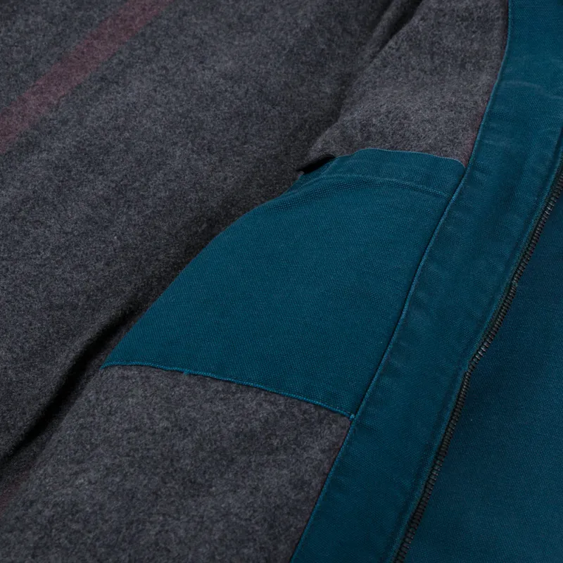 Carhartt WIP OG Santa Fe Jacket Deep Lagoon Black Stone Canvas-9