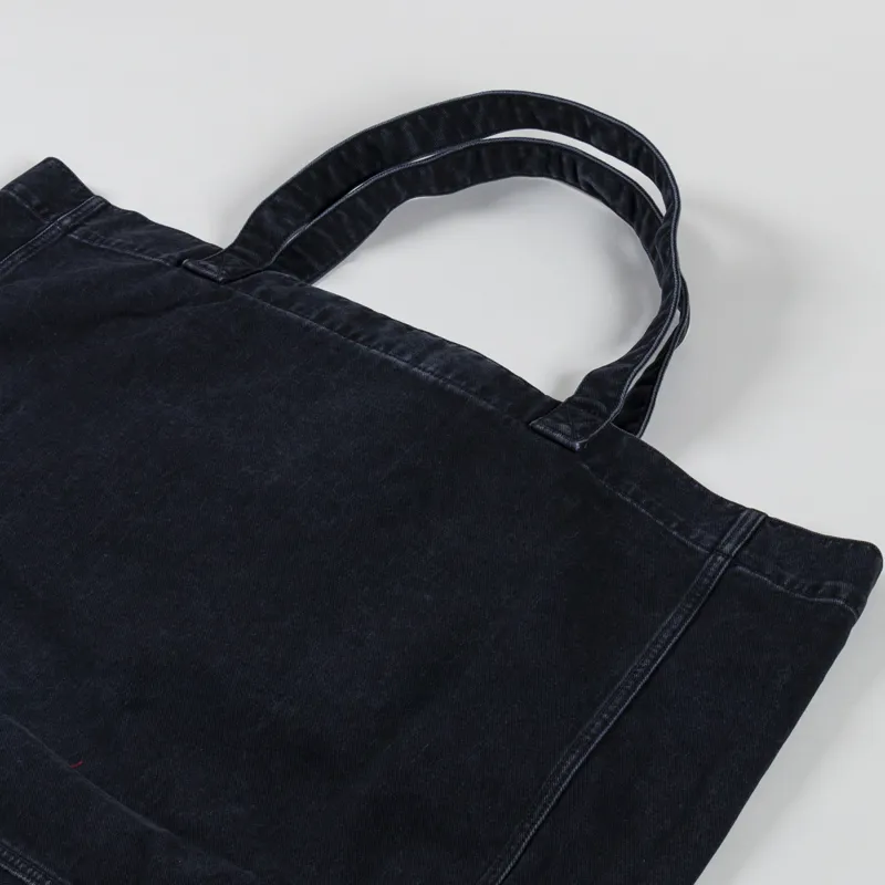Carhartt WIP Womens Rivet Tote Bag Black Maitland Denim-8