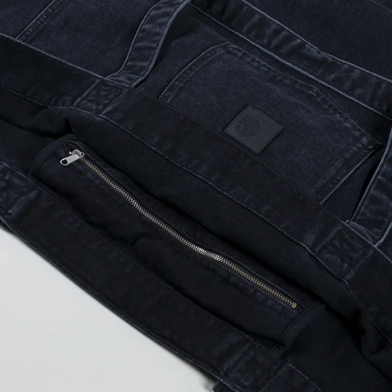 Carhartt WIP Womens Rivet Tote Bag Black Maitland Denim-11