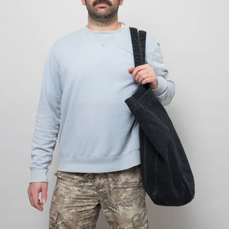 Carhartt WIP Womens Rivet Tote Bag Black Maitland Denim-5