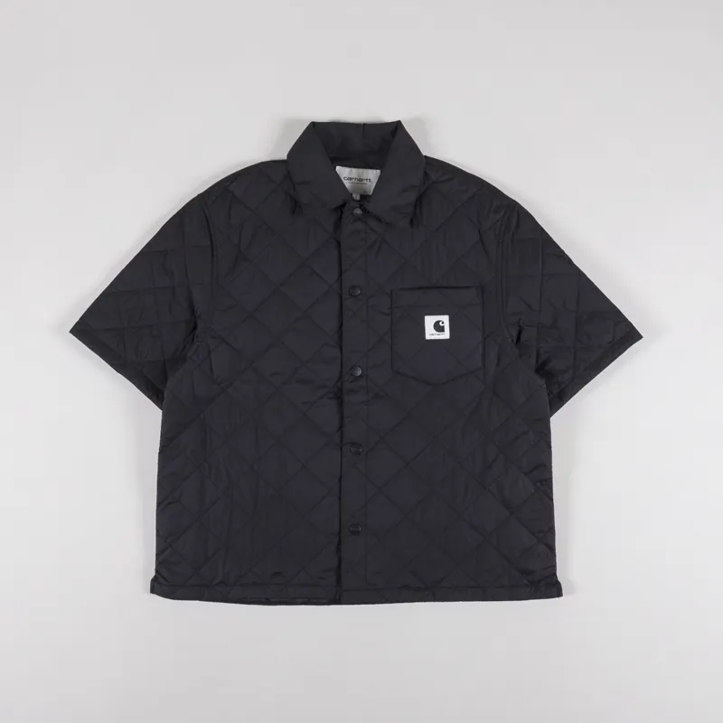 Carhartt WIP Womens Laurens Shirt Jac Black-4