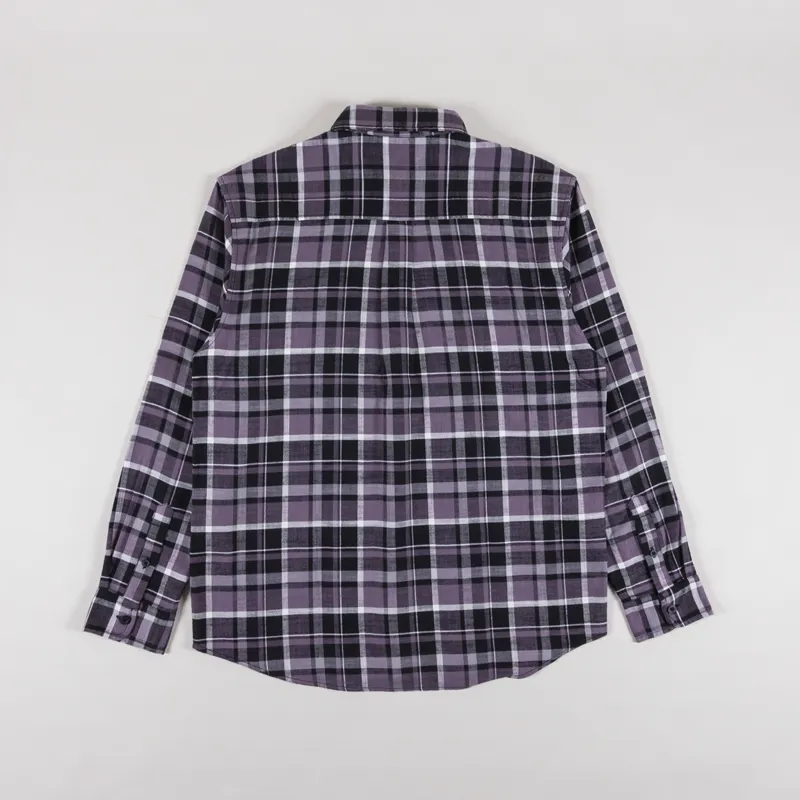 Carhartt WIP Fendrick Shirt Black Check-1