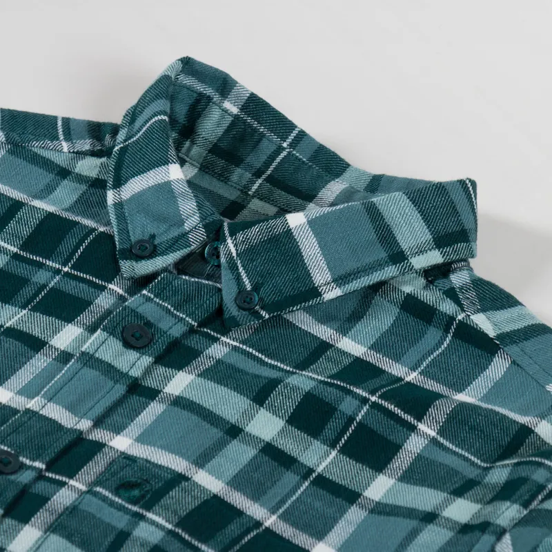 Carhartt WIP Fendrick Shirt Deep Lagoon Check-4