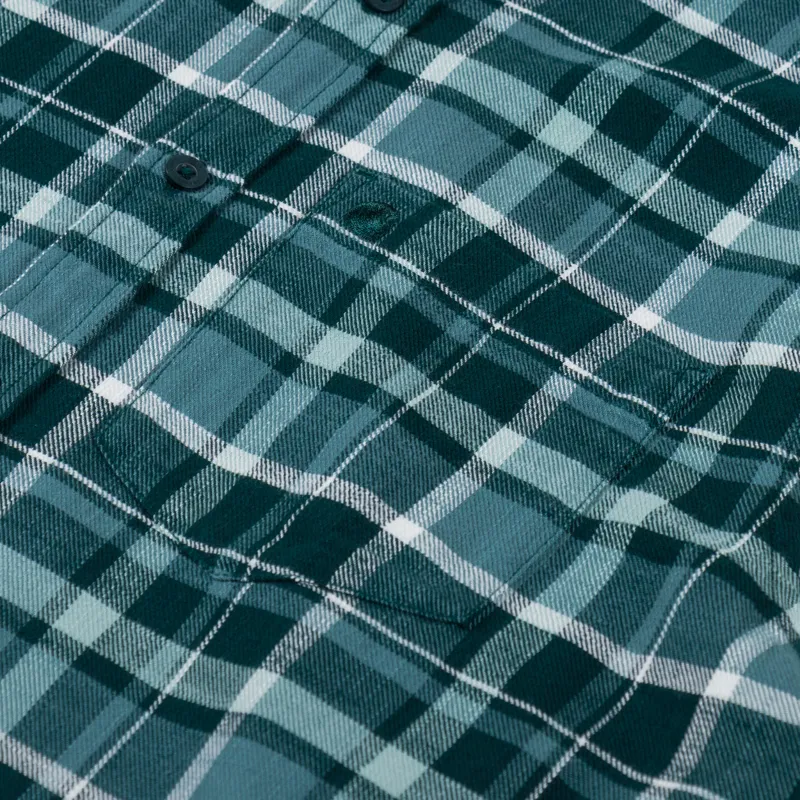 Carhartt WIP Fendrick Shirt Deep Lagoon Check-6