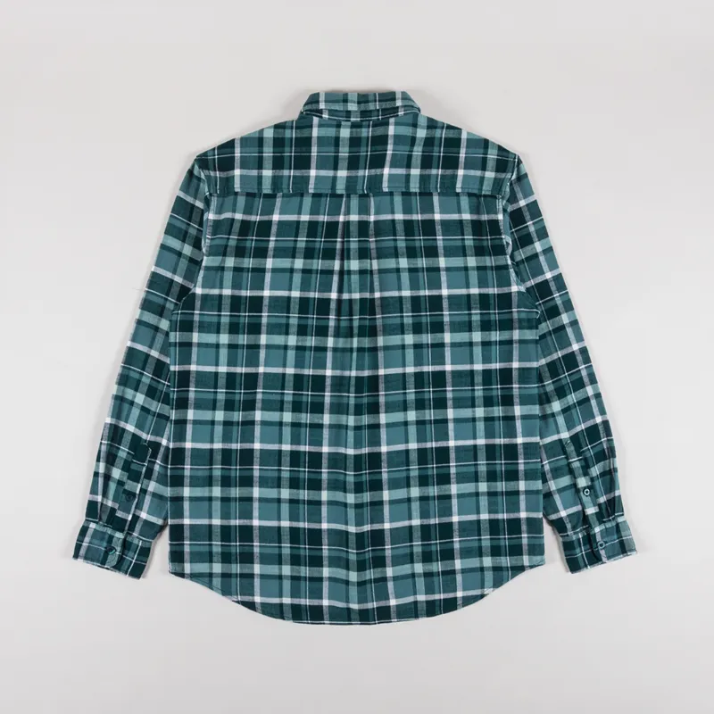 Carhartt WIP Fendrick Shirt Deep Lagoon Check-1