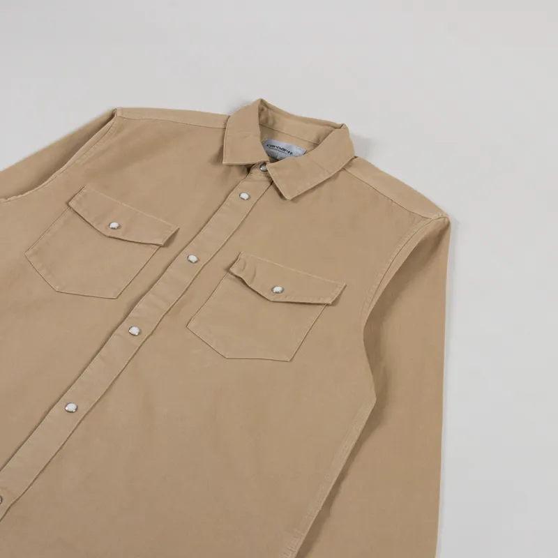 Carhartt WIP Santa Fe Shirt Dusty H Brown-2