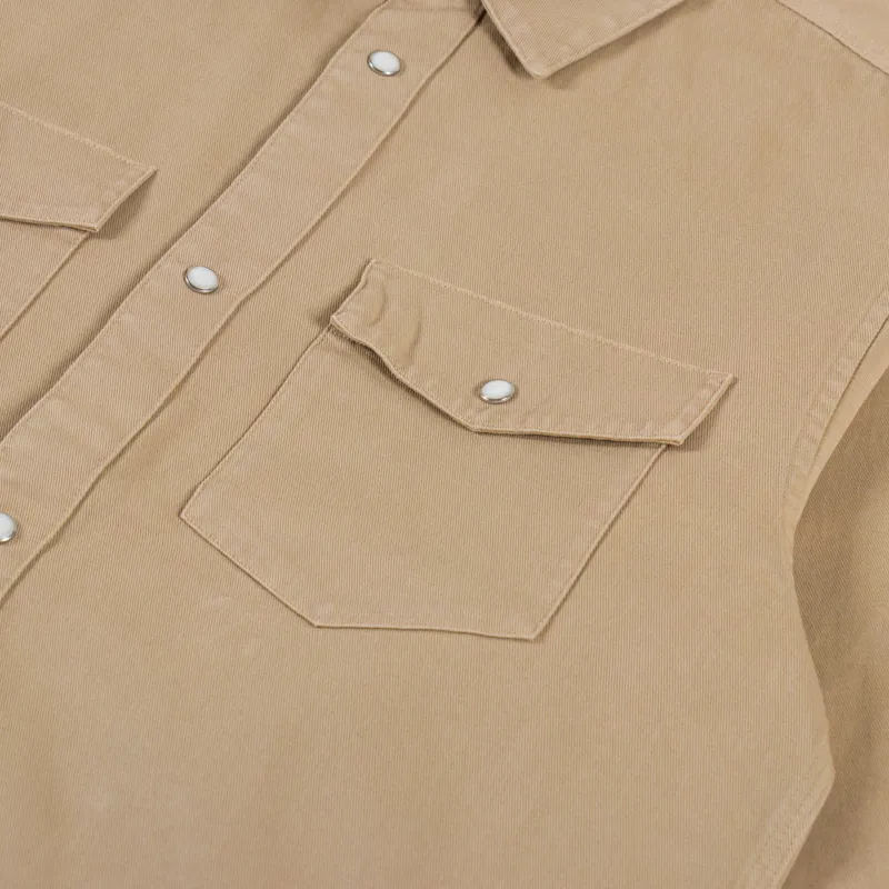 Carhartt WIP Santa Fe Shirt Dusty H Brown-5