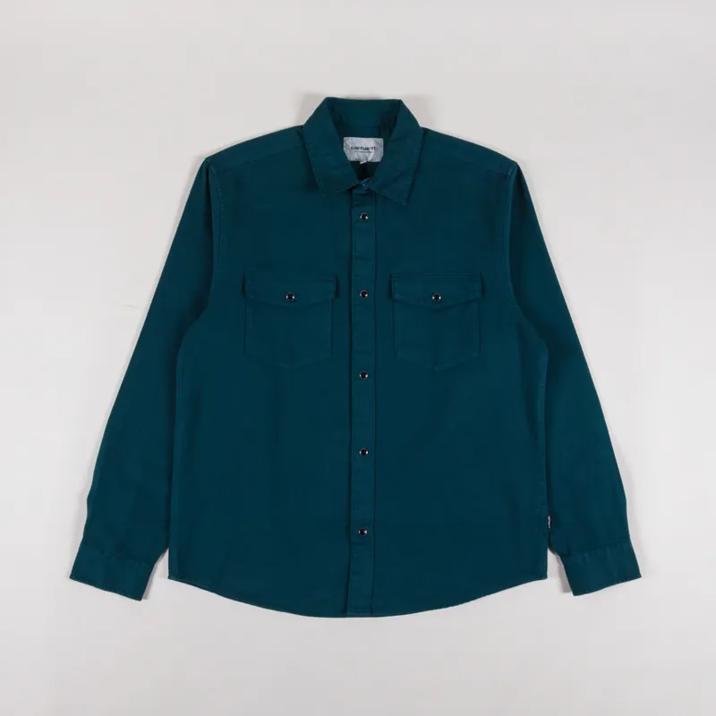 Carhartt WIP Santa Fe Shirt Deep Lagoon