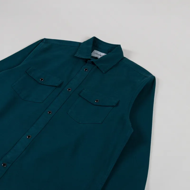 Carhartt WIP Santa Fe Shirt Deep Lagoon-2