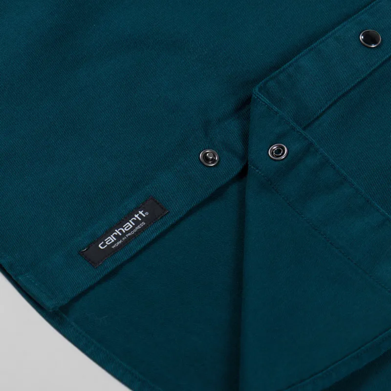 Carhartt WIP Santa Fe Shirt Deep Lagoon-7