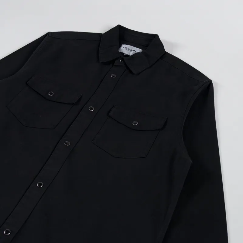 Carhartt WIP Santa Fe Shirt Black-2
