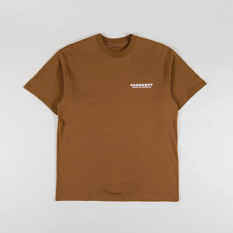 Carhartt WIP Runaway T Shirt Hamilton Brown White-1