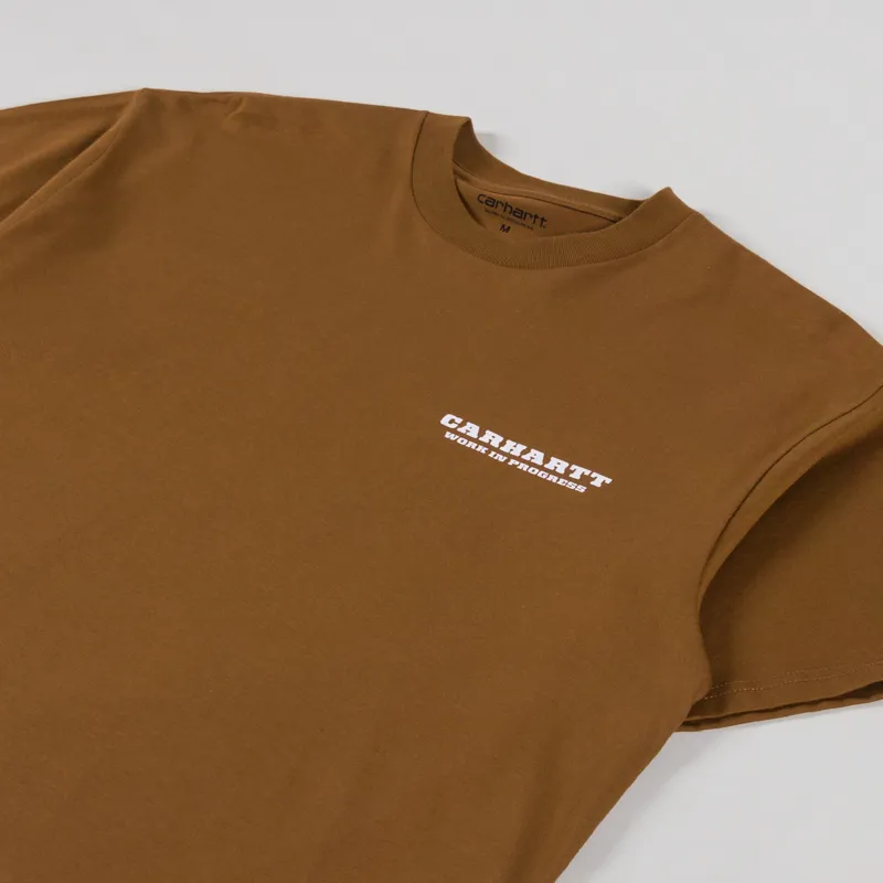 Carhartt WIP Runaway T Shirt Hamilton Brown White-3