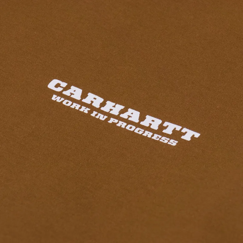 Carhartt WIP Runaway T Shirt Hamilton Brown White-5