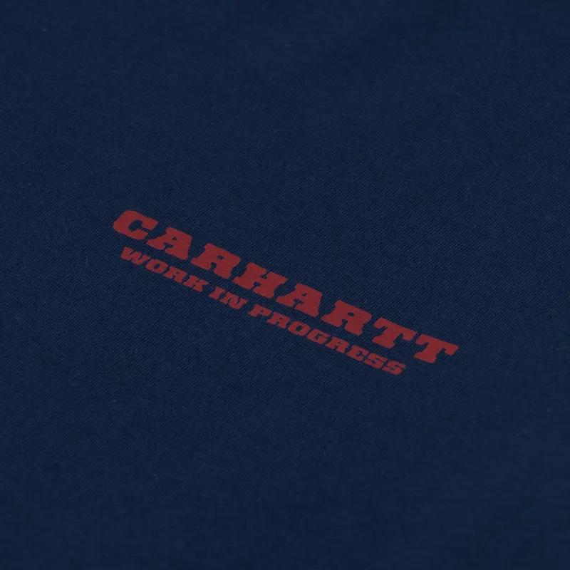 Carhartt WIP Runaway T Shirt Blue Vermillion-5