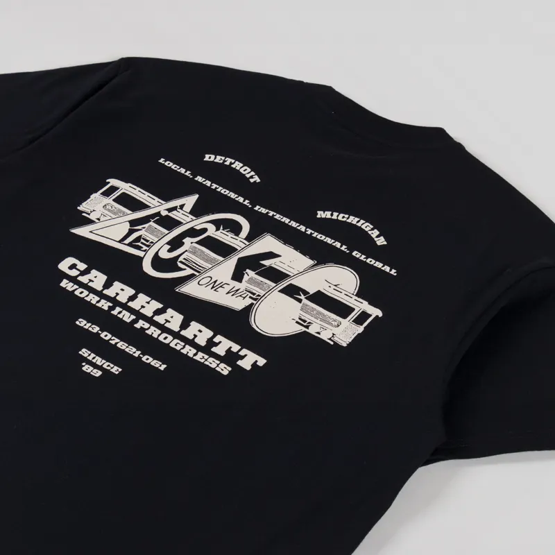 Carhartt WIP Runaway T Shirt Black Wax-2