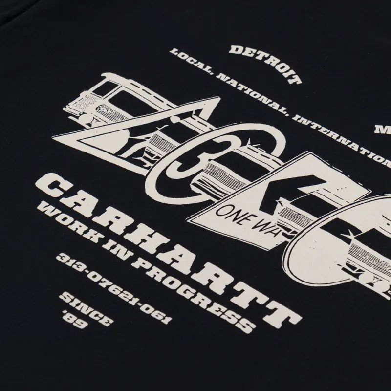 Carhartt WIP Runaway T Shirt Black Wax-4