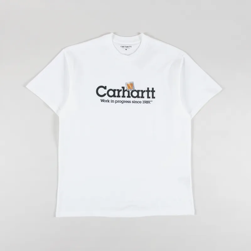Carhartt WIP Label Script T Shirt White