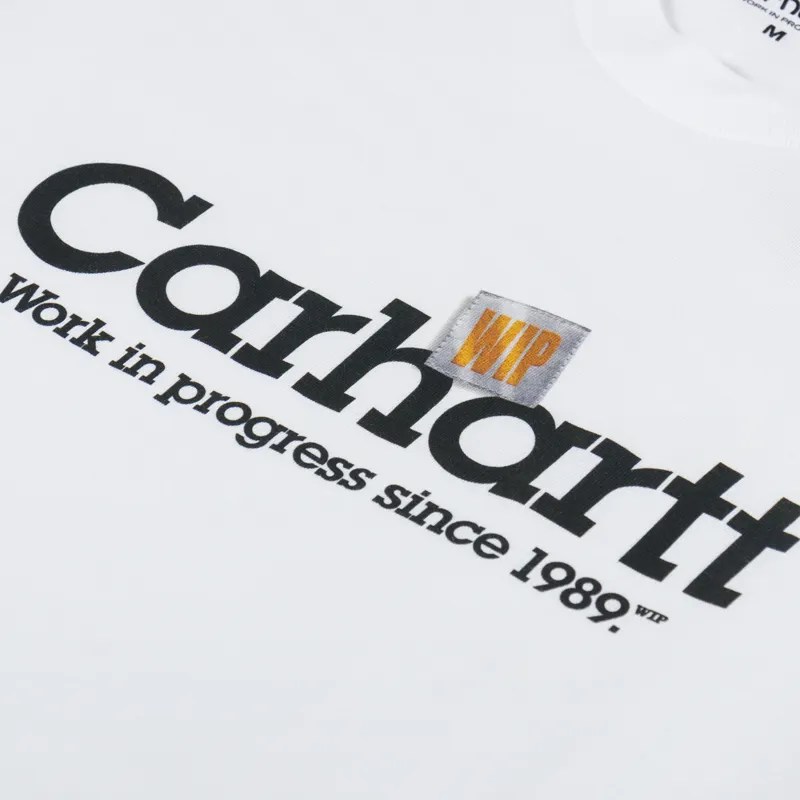 Carhartt WIP Label Script T Shirt White-2