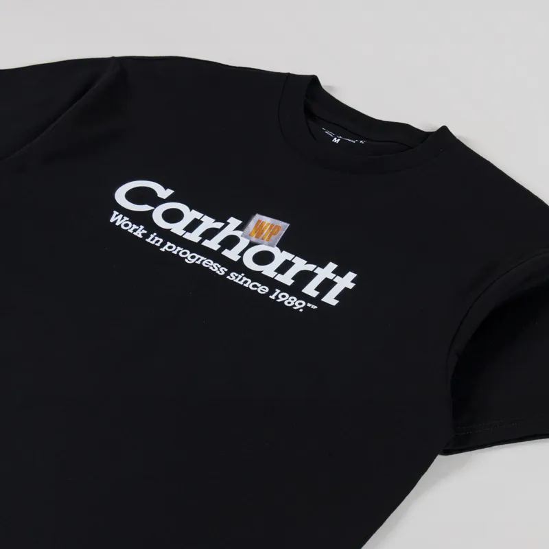 Carhartt WIP Label Script T Shirt Black-1