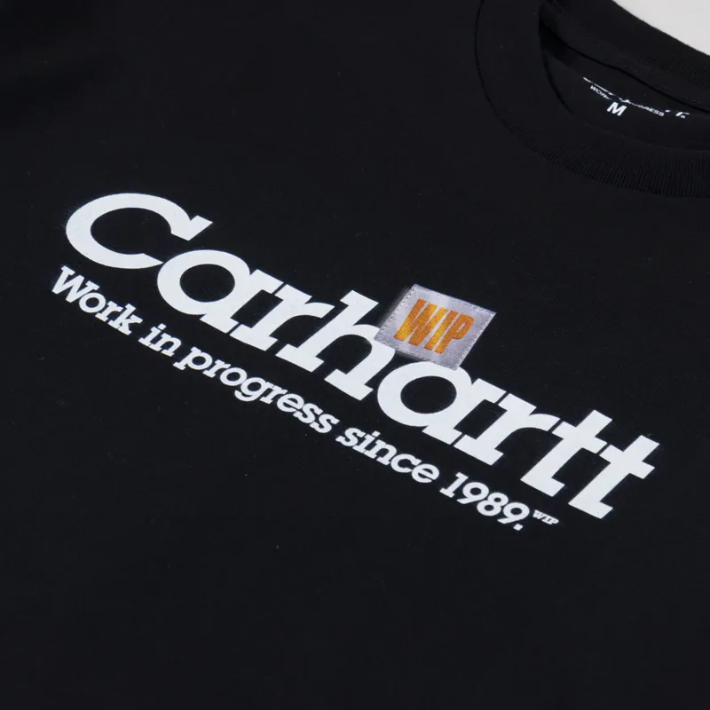 Carhartt WIP Label Script T Shirt Black-2