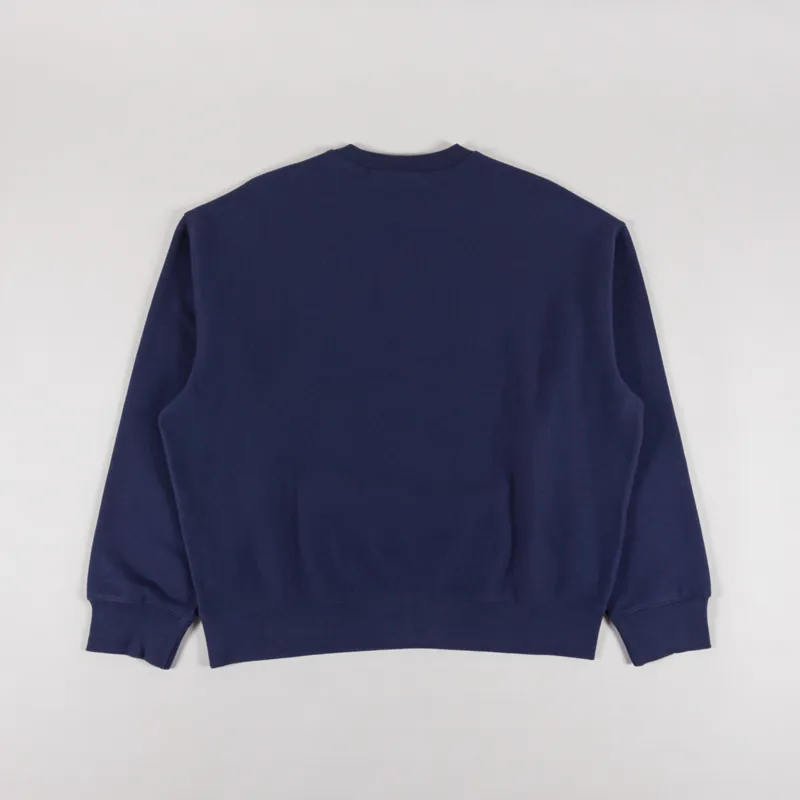 Carhartt WIP Label Script Sweat Blue-1