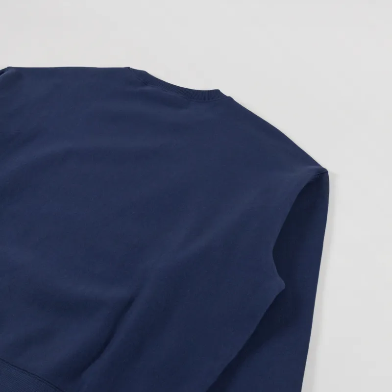 Carhartt WIP Label Script Sweat Blue-3