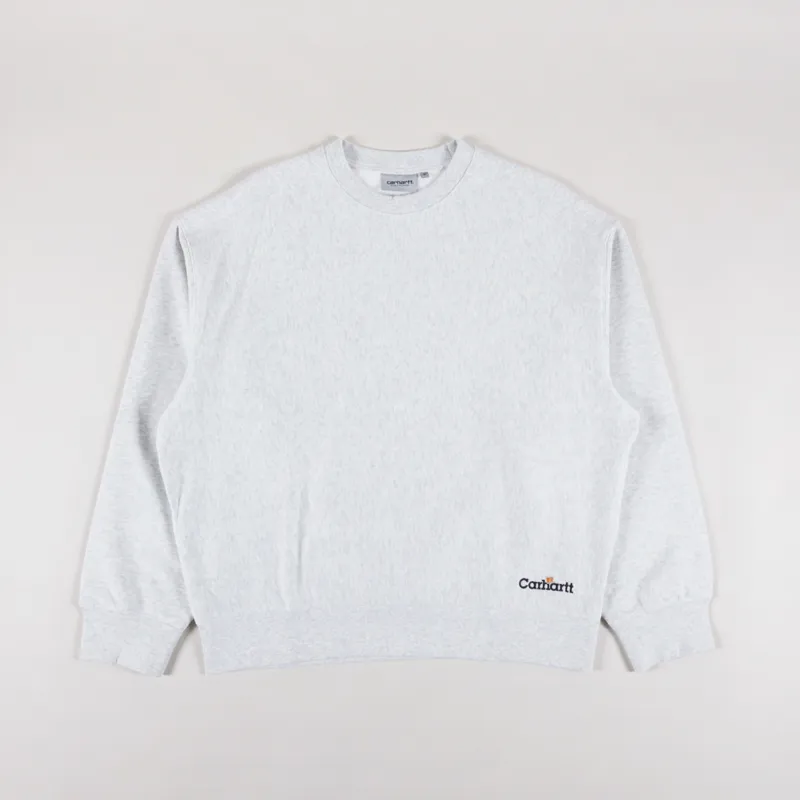 Carhartt WIP Label Script Sweat Ash Heather