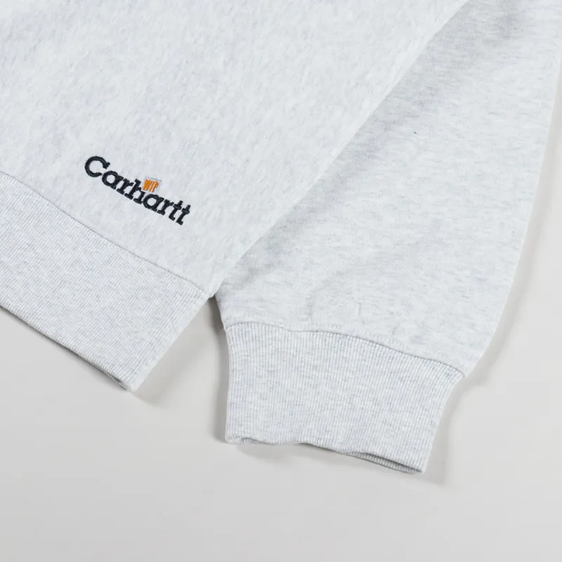 Carhartt WIP Label Script Sweat Ash Heather-5