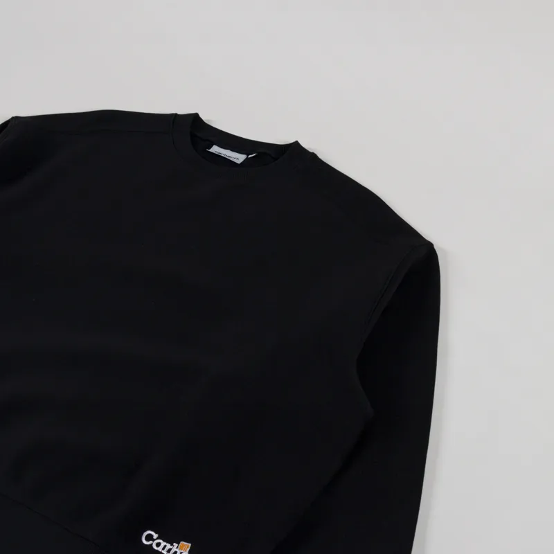 Carhartt WIP Label Script Sweat Black-1