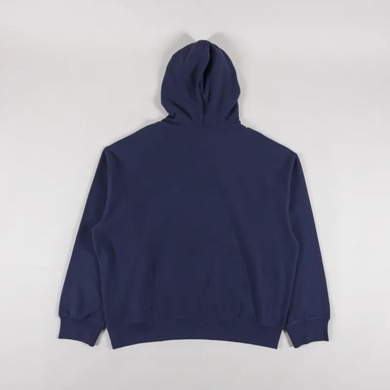 Carhartt WIP Hooded Label Script Sweat Blue-1