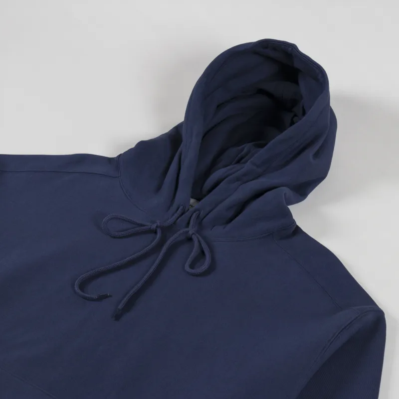 Carhartt WIP Hooded Label Script Sweat Blue-2