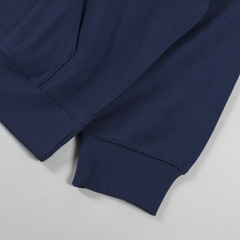 Carhartt WIP Hooded Label Script Sweat Blue-7