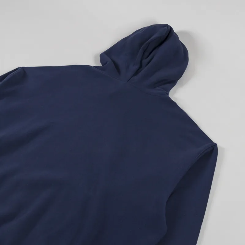 Carhartt WIP Hooded Label Script Sweat Blue-3