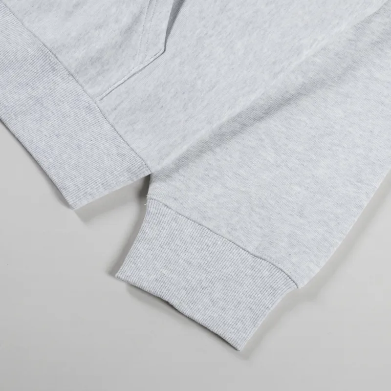 Carhartt WIP Hooded Label Script Sweat Ash Heather-7