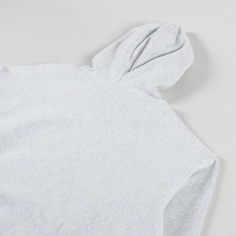 Carhartt WIP Hooded Label Script Sweat Ash Heather-3