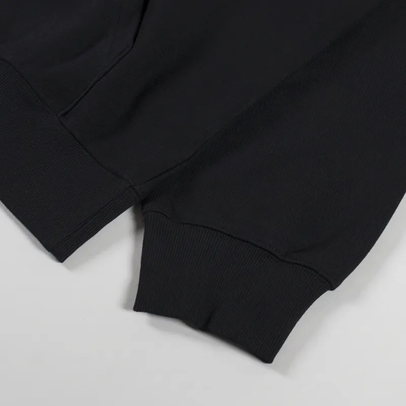 Carhartt WIP Hooded Label Script Sweat Black-6