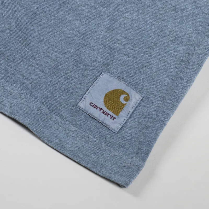 Carhartt WIP Caspian T Shirt Clay Blue Heather-2