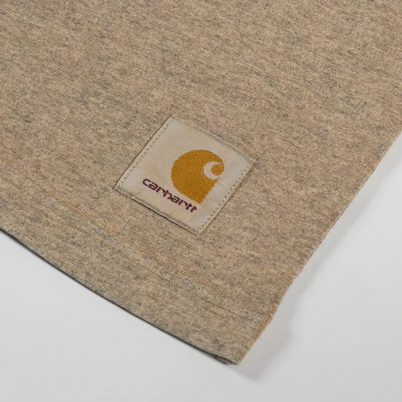 Carhartt WIP Caspian T Shirt Hamilton Brown Heather-2